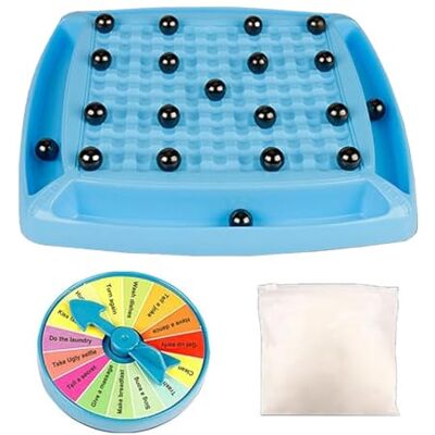 PNJB Magnetic Ball Board Game, Skill Toy with Spinner, Steel Balls & Balance Board, Interactive Party Chess Game for Kids & Adults, Improves Focus, Patience & Hand-Eye Coordination PNJB Magnetic Ball Board Game, Skill Toy with Spinner, Steel Balls & Balance Board, Interactive Party Chess Game for Kids & Adults, Improves Focus, Patience & Hand-Eye Coordination