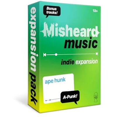 Lucky Egg Misheard Music: Indie Expansion – Add-On Card Pack for The Original Misheard Music Game, 100 Indie Lyrical Nonsense Cards, Base Game Required Lucky Egg Misheard Music: Indie Expansion – Add-On Card Pack for The Original Misheard Music Game, 100 Indie Lyrical Nonsense Cards, Base Game Required