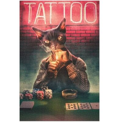 LMYmoney Poker Cat #1 Classic Jigsaw Puzzle for Adults, 1000 PCS Adult Jigsaw Puzzle – tabletop activity for adults alone or together. LMYmoney Poker Cat #1 Classic Jigsaw Puzzle for Adults, 1000 PCS Adult Jigsaw Puzzle – tabletop activity for adults alone or together.