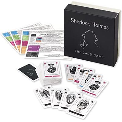 Gibsons Sherlock Holmes The Card Game Mysterious Detective Quick-Play Game Sherlock Holmes Game for Adults & Kids Ages 8+, 3+ Players Gibsons Sherlock Holmes The Card Game Mysterious Detective Quick-Play Game Sherlock Holmes Game for Adults & Kids Ages 8+, 3+ Players