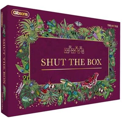 Gibsons The Art File Shut the Box – Luxury Wooden Family Dice Game for Ages 8+, 1+ Players – Classic Mathematical Board Game with Elegant Design – Premium Gift for Kids & Adults Gibsons The Art File Shut the Box – Luxury Wooden Family Dice Game for Ages 8+, 1+ Players – Classic Mathematical Board Game with Elegant Design – Premium Gift for Kids & Adults