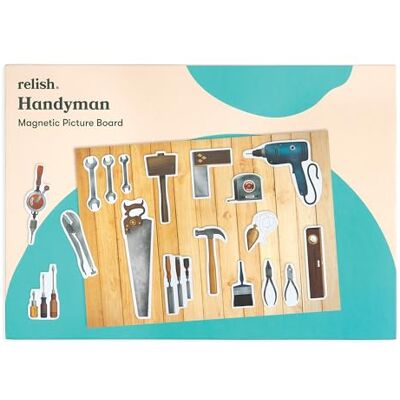 Relish Magnetic Puzzle Handyman – Dementia Activity for Elderly Magnetic puzzle designed for dementia and Alzheimer's care, supporting memory, recognition and gentle cognitive stimulation Relish Magnetic Puzzle Handyman – Dementia Activity for Elderly Magnetic puzzle designed for dementia and Alzheimer's care, supporting memory, recognition and gentle cognitive stimulation