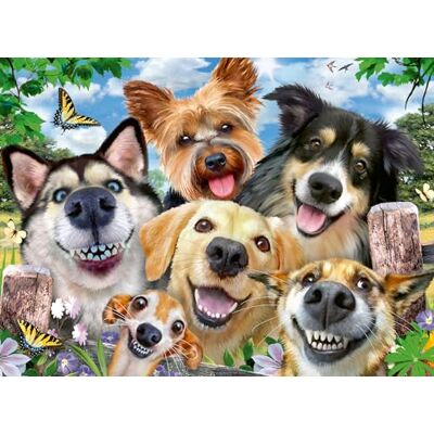 Ravensburger Selfies Dogs' Delight 500 Pieces Jigsaw Puzzle for Adults and Kids Age 10 Years Up Ravensburger Selfies Dogs' Delight 500 Pieces Jigsaw Puzzle for Adults and Kids Age 10 Years Up