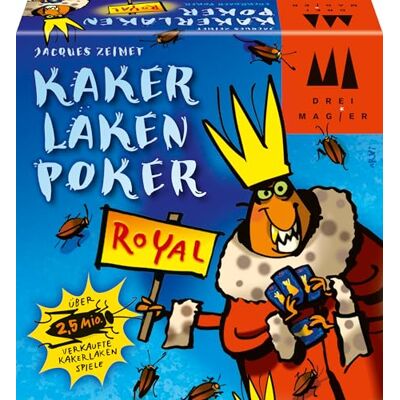 Schmidt Cockroach Poker Royal Game Card Game Ages 8+ 2-6 Players 20 Minutes Playing Time Schmidt Cockroach Poker Royal Game Card Game Ages 8+ 2-6 Players 20 Minutes Playing Time