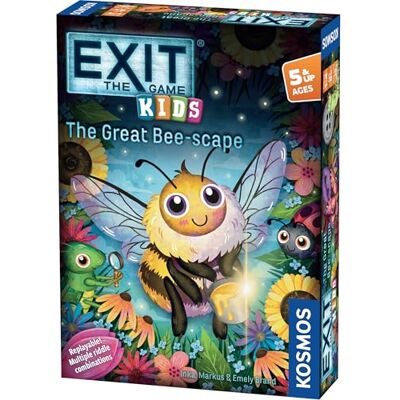 Thames & Kosmos EXIT Kids The Great Bee-Scape Escape Room Strategy Card Game for Children & Parents 1-4 Players Ages 5+ 6 different riddles to solve Beginner Riddle Challenge Thames & Kosmos EXIT Kids The Great Bee-Scape Escape Room Strategy Card Game for Children & Parents 1-4 Players Ages 5+ 6 different riddles to solve Beginner Riddle Challenge