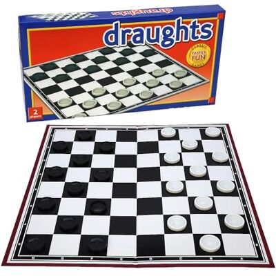 Navoys Draughts Draughts Board Game, Foldable, Family Checkers Set Folds to 6in square, checkers board game for kids and adults, includes instructions, ideal board games kids Navoys Draughts Draughts Board Game, Foldable, Family Checkers Set Folds to 6in square, checkers board game for kids and adults, includes instructions, ideal board games kids