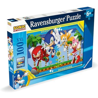 Ravensburger Sonic The Hedgehog Toys 100 Piece Jigsaw Puzzles for Kids Age 6 Years + Ravensburger Sonic The Hedgehog Toys 100 Piece Jigsaw Puzzles for Kids Age 6 Years +
