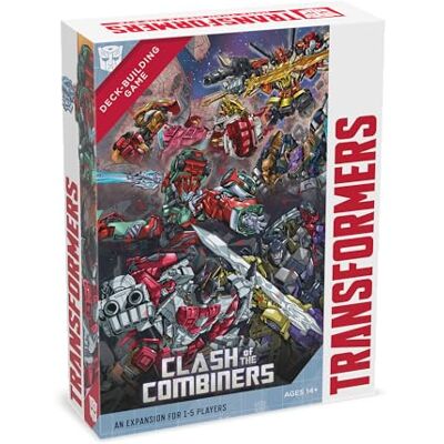 Renegade Game Studios Transformers Deck Building Game: Clash of the Combiners Expansion Card Game Ages 14+ 1-5 Players 45-90 Minutes Playing Time Renegade Game Studios Transformers Deck Building Game: Clash of the Combiners Expansion Card Game Ages 14+ 1-5 Players 45-90 Minutes Playing Time