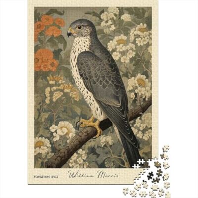 TBDUEPS Falcon William Morris Floral Forest, Classic Jigsaw Puzzle, 1000 Pieces, 52x38cm/1000pcs TBDUEPS Falcon William Morris Floral Forest, Classic Jigsaw Puzzle, 1000 Pieces, 52x38cm/1000pcs