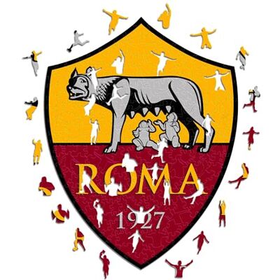 Iconic AS Roma - Logo - Holz Puzzle L - Puzzle Iconic AS Roma - Logo - Holz Puzzle L - Puzzle