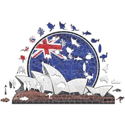 ICONIC PUZZLES Sydney Opera House - Monument Wooden Puzzle - Puzzle ICONIC PUZZLES Sydney Opera House - Monument Wooden Puzzle - Puzzle