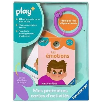 Ravensburger -Play + My first activity cards Emotions From 24 months French version 34059 Ravensburger -Play + My first activity cards Emotions From 24 months French version 34059