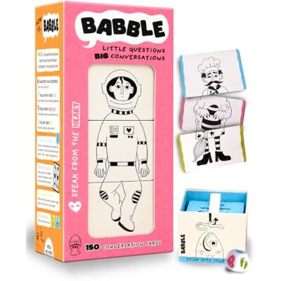 Lucky Egg Babble Conversation Card Game for Kids, Question Card Game for Family For Ages 5+, 150 Question Cards, 25 scratch cards, 2+ Players. Perfect for Family Game Night, Screen-Free Bonding Lucky Egg Babble Conversation Card Game for Kids, Question Card Game for Family For Ages 5+, 150 Question Cards, 25 scratch cards, 2+ Players. Perfect for Family Game Night, Screen-Free Bonding