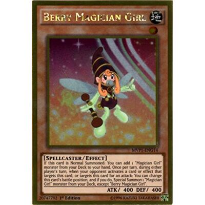 Yu-Gi-Oh! Berry Magician Girl The Dark Side of Dimensions Movie Pack Gold Edition Gold Rare 1st Edition Yu-Gi-Oh! Berry Magician Girl The Dark Side of Dimensions Movie Pack Gold Edition Gold Rare 1st Edition