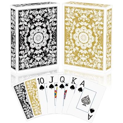 Sondeng 2 Pack Playing Cards Deck of Cards Professional Poker Set Black Gold Jumbo Index Large Print Playing Card,for Adults Seniors,Card Games for Night Party,Playing Card for Family Companion Sondeng 2 Pack Playing Cards Deck of Cards Professional Poker Set Black Gold Jumbo Index Large Print Playing Card,for Adults Seniors,Card Games for Night Party,Playing Card for Family Companion