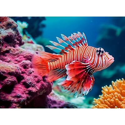 Ravensburger Red Lionfish 500 Piece Jigsaw Puzzle for Adults Age 10 Years Up Ravensburger Red Lionfish 500 Piece Jigsaw Puzzle for Adults Age 10 Years Up