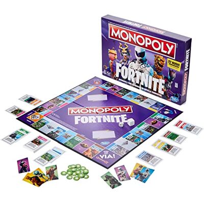 Monopoly Hasbro Fortnite Game in Box, Season 2, Italian Edition Monopoly Hasbro Fortnite Game in Box, Season 2, Italian Edition