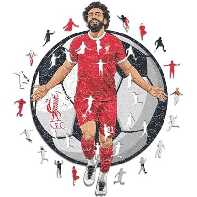 Iconic Liverpool FC Mo Salah Wooden Puzzle - 500 Pieces Iconic Liverpool FC Mo Salah Wooden Puzzle - 500 Pieces