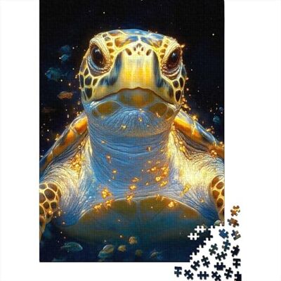TBDUEPS Sea Turtle with Golden Glow Animal, Classic Jigsaw Puzzle, 1000 Pieces, 70x50cm/1000pcs TBDUEPS Sea Turtle with Golden Glow Animal, Classic Jigsaw Puzzle, 1000 Pieces, 70x50cm/1000pcs
