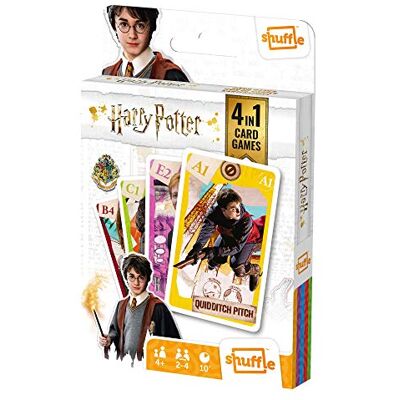Shuffle Harry Potter Card Games For Kids 4 in 1 Snap, Pairs, Happy Families & Action Game, Great Gift For Kids Aged 4+ Shuffle Harry Potter Card Games For Kids 4 in 1 Snap, Pairs, Happy Families & Action Game, Great Gift For Kids Aged 4+