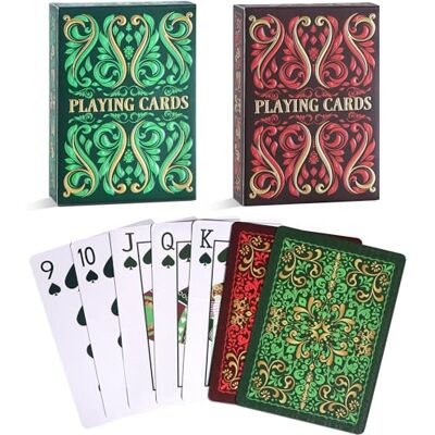 Aomaic Playing Cards 2 Pack Standard Index Playing Card Premium Poker Set Card Games for Adults Deck of Playing Cards for Travel Camping Family Games Night Party Games Aomaic Playing Cards 2 Pack Standard Index Playing Card Premium Poker Set Card Games for Adults Deck of Playing Cards for Travel Camping Family Games Night Party Games