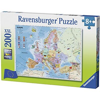 Ravensburger 12841 Map of Europe Jigsaw Puzzle 200 Pieces Ravensburger 12841 Map of Europe Jigsaw Puzzle 200 Pieces