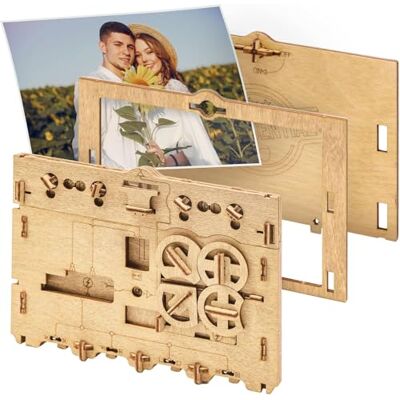iDventure Clueframe, Picture Frame Puzzle Box for Adults Photo gift, puzzle game, gift box for wedding, anniversary or birthday, for men and women, 10 x 15 cm photo iDventure Clueframe, Picture Frame Puzzle Box for Adults Photo gift, puzzle game, gift box for wedding, anniversary or birthday, for men and women, 10 x 15 cm photo
