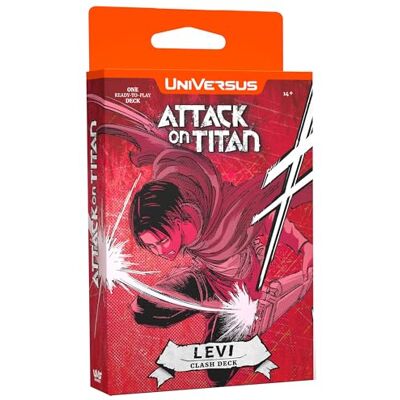 UniVersus Attack on Titan: Battle for Humanity Clash Deck Levi Ready to Play Character Deck, Deck-Building Collectible Card Game, AOT Licensed UniVersus Attack on Titan: Battle for Humanity Clash Deck Levi Ready to Play Character Deck, Deck-Building Collectible Card Game, AOT Licensed