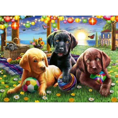 Ravensburger Puppy Picnic 100 Piece Jigsaw Puzzle With Extra Large Pieces For Kids Age 6 Years And Up Ravensburger Puppy Picnic 100 Piece Jigsaw Puzzle With Extra Large Pieces For Kids Age 6 Years And Up