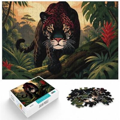 LMYmoney 1000pcs (52x38cm), Classic Jigsaw Puzzle, 1000 Pieces, Jaguar in Jungle For piece-by-piece progress: Adult jigsaw puzzle with 1000 pieces fits naturally into relaxed home leisure. LMYmoney 1000pcs (52x38cm), Classic Jigsaw Puzzle, 1000 Pieces, Jaguar in Jungle For piece-by-piece progress: Adult jigsaw puzzle with 1000 pieces fits naturally into relaxed home leisure.