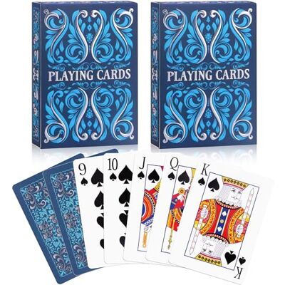 Aomaic Playing Cards 2 Pack Standard Index Playing Card Premium Poker Set Card Games for Adults Deck of Playing Cards for Travel Camping Family Games Night Party Games Aomaic Playing Cards 2 Pack Standard Index Playing Card Premium Poker Set Card Games for Adults Deck of Playing Cards for Travel Camping Family Games Night Party Games