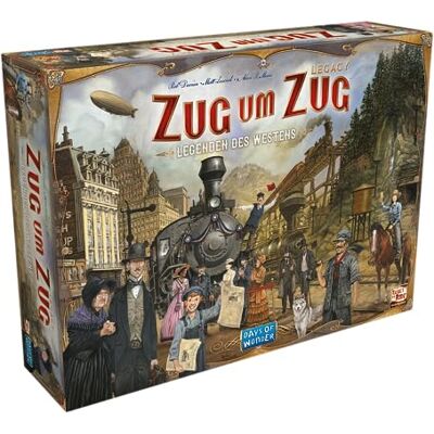 Asmodee Days of Wonder, Ticket to Ride Legacy: Legacy: Legends of the West, Family Game, Board Game, 2-5 Players, Ages 10+, 20-90 Minutes, German Asmodee Days of Wonder, Ticket to Ride Legacy: Legacy: Legends of the West, Family Game, Board Game, 2-5 Players, Ages 10+, 20-90 Minutes, German