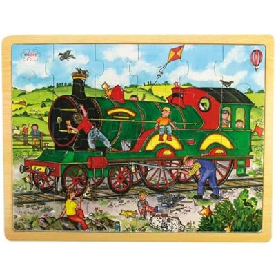 Bigjigs Toys Tray Train Puzzle Bigjigs Toys Tray Train Puzzle