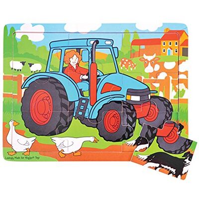 Bigjigs Toys Tractor Puzzle Tray Bigjigs Toys Tractor Puzzle Tray