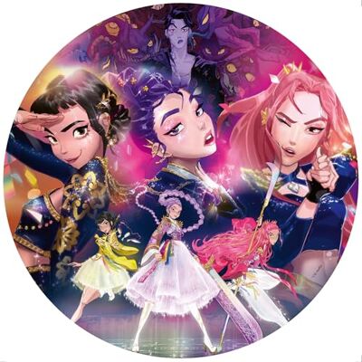 Ravensburger K-Pop Demon Hunters 500-Piece Round Jigsaw Puzzle – Fun Family Activity Ravensburger K-Pop Demon Hunters 500-Piece Round Jigsaw Puzzle – Fun Family Activity