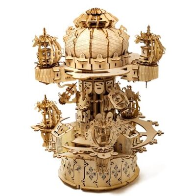 ExPrismarx 3D Wooden Mechanical Puzzle for Adults, Celestial Castle Star Map DIY Astronomy Themed Building Kit with Moving Gears & Zodiac Design, Wooden Model Craft Set (680PCS) ExPrismarx 3D Wooden Mechanical Puzzle for Adults, Celestial Castle Star Map DIY Astronomy Themed Building Kit with Moving Gears & Zodiac Design, Wooden Model Craft Set (680PCS)