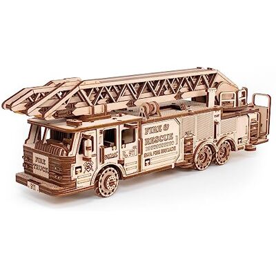MaHo 3D Puzzle Adult Fire Engine DIY Wooden Construction Kit Mechanical Puzzle with Wind-Up Mechanism, Ladder & More 3D Wooden Puzzle for Adults & Children from 14 Years EWA Eco Wood Art, 439 Pieces MaHo 3D Puzzle Adult Fire Engine DIY Wooden Construction Kit Mechanical Puzzle with Wind-Up Mechanism, Ladder & More 3D Wooden Puzzle for Adults & Children from 14 Years EWA Eco Wood Art, 439 Pieces