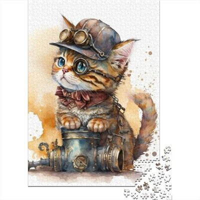 TBDUEPS Steampunk Cat, Classic Jigsaw Puzzle, 1000 Pieces, 52x38cm/1000pcs For shared family time: Adult jigsaw puzzle with 1000 pieces works well for solo leisure or shared family time. TBDUEPS Steampunk Cat, Classic Jigsaw Puzzle, 1000 Pieces, 52x38cm/1000pcs For shared family time: Adult jigsaw puzzle with 1000 pieces works well for solo leisure or shared family time.