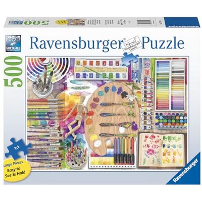 Ravensburger The Artist's Palette 500 Piece Jigsaw Puzzles for Adults and Kids Age 10 Years Up Ravensburger The Artist's Palette 500 Piece Jigsaw Puzzles for Adults and Kids Age 10 Years Up