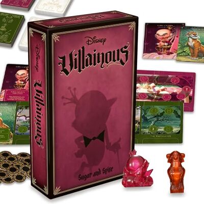 Ravensburger Disney Villainous Sugar & Spite Strategy Board Game Compatible with Other Villainous Games with King Candy or Shere Khan 2019 Toy of The Year Award Winning Line Ages 10+ Ravensburger Disney Villainous Sugar & Spite Strategy Board Game Compatible with Other Villainous Games with King Candy or Shere Khan 2019 Toy of The Year Award Winning Line Ages 10+
