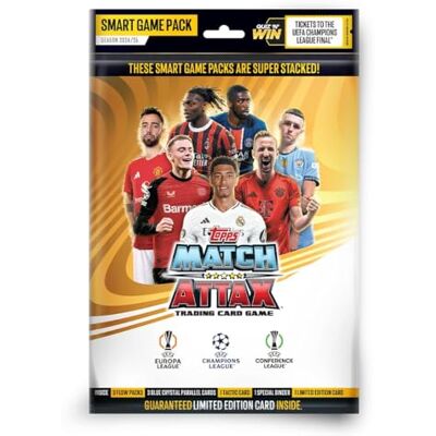 Topps UEFA Champions League Match Attax 24/25 Trading and Collectible Card Game Smart Game Pack Topps UEFA Champions League Match Attax 24/25 Trading and Collectible Card Game Smart Game Pack