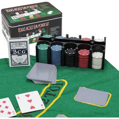 Tanness - Poker Set - Texas Hold'em - Blackjack - Game Set Tanness - Poker Set - Texas Hold'em - Blackjack - Game Set