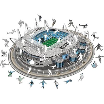 ICONIC Puzzles Man City FC - Etihad Stadium Wooden Puzzle - 500 Pieces ICONIC Puzzles Man City FC - Etihad Stadium Wooden Puzzle - 500 Pieces