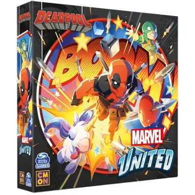 Asmodee Marvel United: Deadpool Board Game Expansion, Italian Edition 4 Players, Ages 10+ Asmodee Marvel United: Deadpool Board Game Expansion, Italian Edition 4 Players, Ages 10+