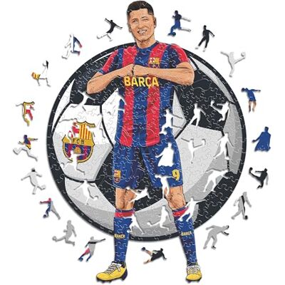 Iconic FC Barcelona Robert Lewandowski Birch Puzzle L - Puzzle Iconic FC Barcelona Robert Lewandowski Birch Puzzle L - Puzzle