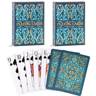Aomaic Playing Cards 2 Pack Standard Index Playing Card Premium Poker Set Card Games for Adults Deck of Playing Cards for Travel Camping Family Games Night Party Games Aomaic Playing Cards 2 Pack Standard Index Playing Card Premium Poker Set Card Games for Adults Deck of Playing Cards for Travel Camping Family Games Night Party Games