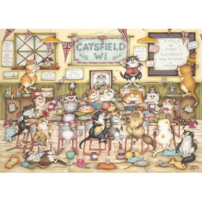 Ravensburger Crazy Cats No 21 at the WI 1000 Piece Jigsaw Puzzle – Linda Jane Smith Cat Puzzle for Adults & Families, Collectable Crazy Cats Series Ravensburger Crazy Cats No 21 at the WI 1000 Piece Jigsaw Puzzle – Linda Jane Smith Cat Puzzle for Adults & Families, Collectable Crazy Cats Series