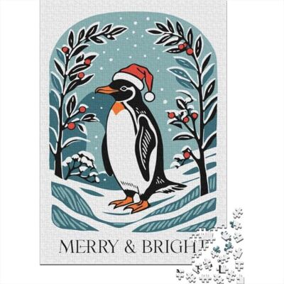 TBDUEPS Penguin Christmas Card, Classic Jigsaw Puzzle, 1000 Pieces, 70x50cm/1000pcs For New Year downtime: Adult jigsaw puzzle with 1000 pieces creates puzzle time on colder days. TBDUEPS Penguin Christmas Card, Classic Jigsaw Puzzle, 1000 Pieces, 70x50cm/1000pcs For New Year downtime: Adult jigsaw puzzle with 1000 pieces creates puzzle time on colder days.