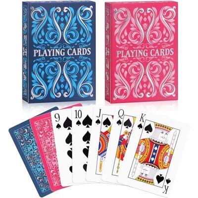 Aomaic Playing Cards 2 Pack Standard Index Playing Card Premium Poker Set Card Games for Adults Deck of Playing Cards for Travel Camping Family Games Night Party Games Aomaic Playing Cards 2 Pack Standard Index Playing Card Premium Poker Set Card Games for Adults Deck of Playing Cards for Travel Camping Family Games Night Party Games