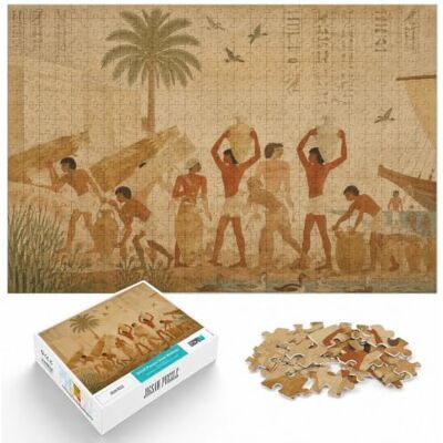 LMYmoney Adult Classic Jigsaw Puzzle, Egypt Transport, 1000pcs (70x50cm) For unhurried leisure at home: Adult jigsaw puzzle with 1000 pieces fits a regular jigsaw hobby. LMYmoney Adult Classic Jigsaw Puzzle, Egypt Transport, 1000pcs (70x50cm) For unhurried leisure at home: Adult jigsaw puzzle with 1000 pieces fits a regular jigsaw hobby.